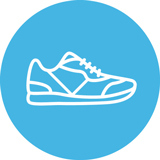 Tennis shoe icon.