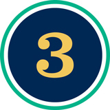 Number three icon