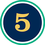 Number five icon