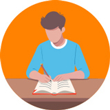 A person journals about his health habits