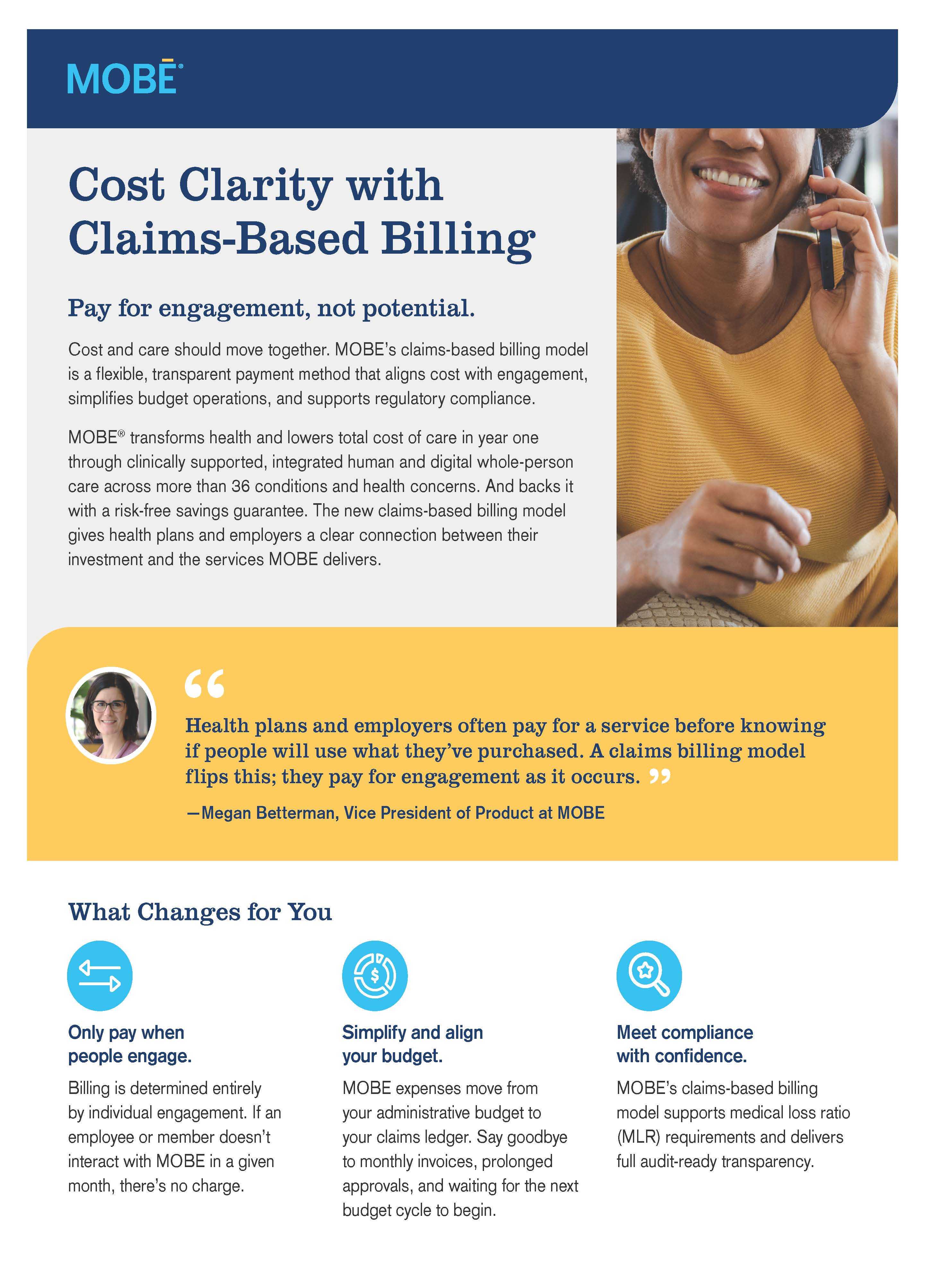 Claims Billing One Pager PDF Preview Page 1