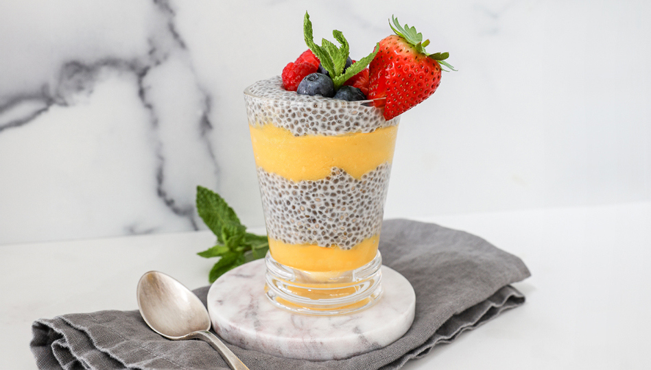Mango chia parfait
