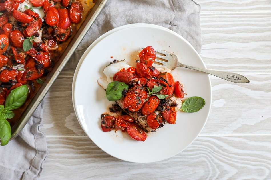 Recipe Mediterranean Herbed Cod Inset