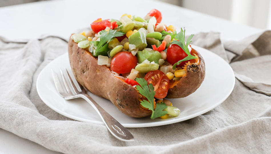 Recipe Sweet Potato Succotash Hdr