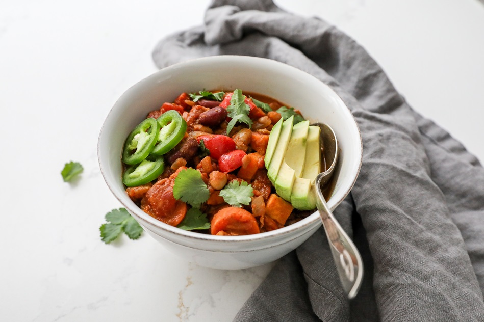 Recipe Vegetarian Sweet Potato Chili Inset